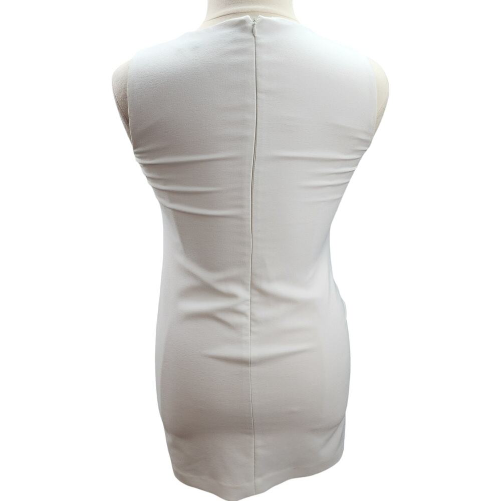 Lauren Ralph Lauren Dress 12P White Floral Shift Sleeveless Lined Stretch Career - Picture 3 of 12